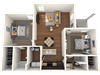 Dorel Two Bedroom